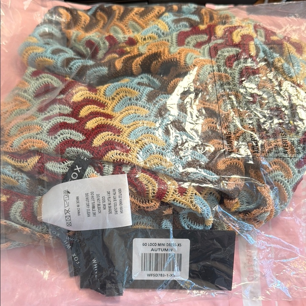 Whitefox Go Loco Autumn knit mini dress -XS NWT